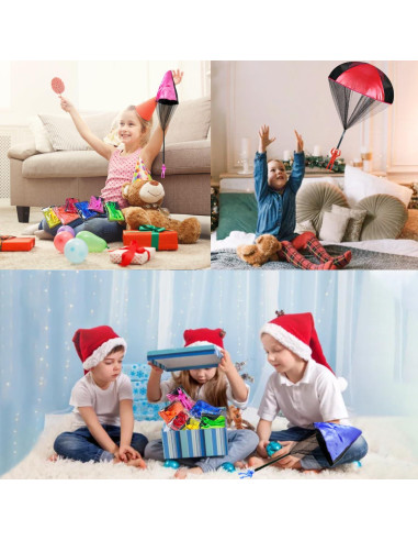 Juguetes Paracaídas Jishi para Niños - Paquete de 6 Unidades