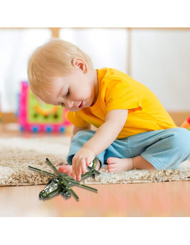 Set de 3 Helicópteros Apache de Metal Fundido ArtCreativity