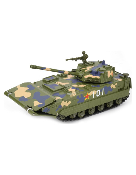 Tanque Militar de Aleación Guarsiliymi con Sonido y Luz 21cm Tanque Militar de Aleación Guarsiliymi con Sonido y Luz 21cm