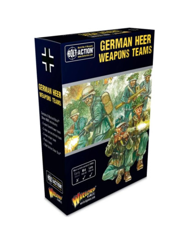 Miniaturas de Equipos de Armas Alemanes Warlord 28mm Bolt Action