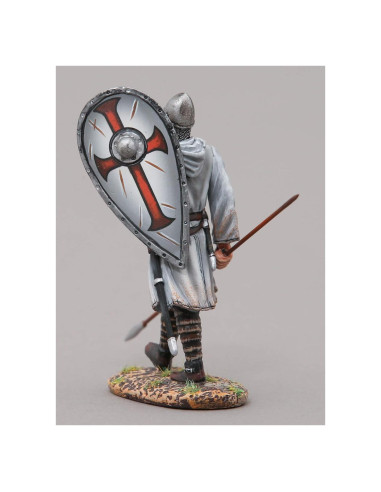 Figura Cruzado Medieval Thomas Gunn 1:30 Estaño 6 cm