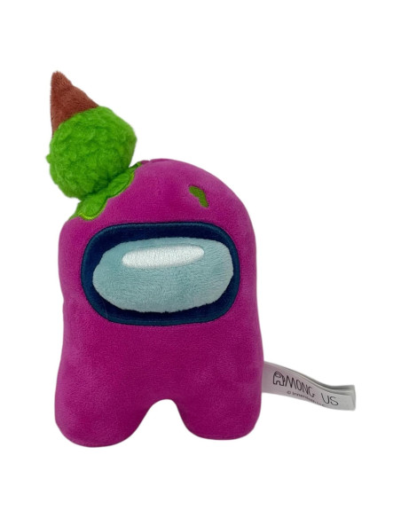 Peluche Oficial Among Us 15 cm Rosa con Helado Just Toys