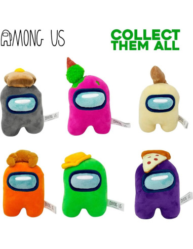 Peluche Oficial Among Us 15 cm Rosa con Helado Just Toys