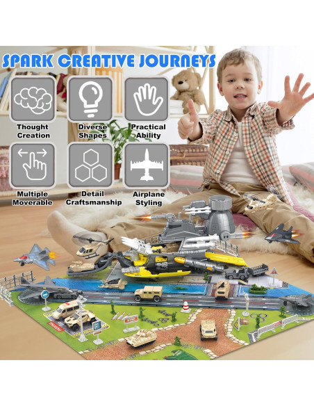 Juguete Militar Frontoytall con Vehículos y Figuras 0.69 kg Juguete Militar Frontoytall con Vehículos y Figuras 0.69 kg