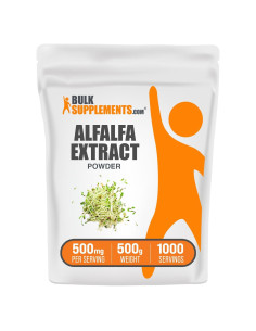 Polvo de Extracto de Alfalfa BulkSupplements 500g - Suplemento Verde