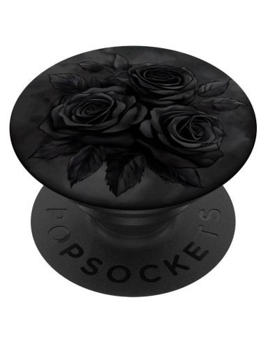 PopSockets Adhesivo PopGrip Rosas Negras Floral 10.9x8.6cm