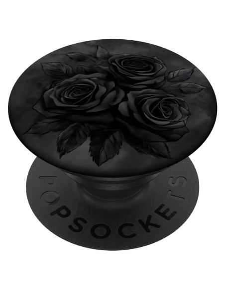 PopSockets Adhesivo PopGrip Rosas Negras Floral 10.9x8.6cm