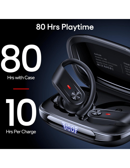 Auriculares Inalámbricos TAGRY X88 Bluetooth 5.4 IPX7 80Hrs Auriculares Inalámbricos TAGRY X88 Bluetooth 5.4 IPX7 80Hrs