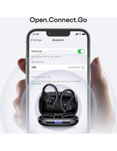 Auriculares Inalámbricos TAGRY X88 Bluetooth 5.4 IPX7 80Hrs