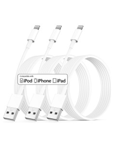Cable de Cargador Lightning PGQBS 3Pack 9.14m Carga Rápida