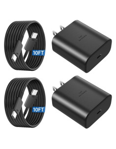 Cargador Rápido USB C Vilive 45W con Cable 10FT para Samsung