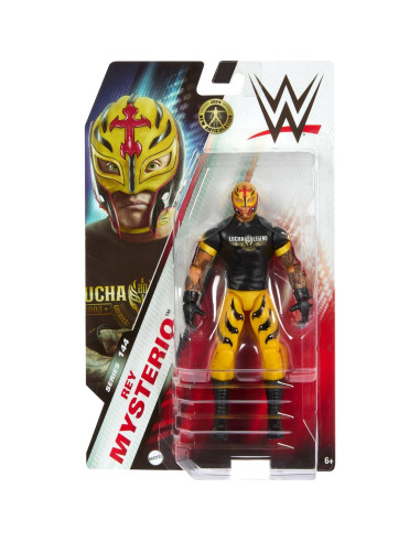 Figura de Acción WWE Mattel Rey Mysterio 15 cm 10 Puntos Articulación