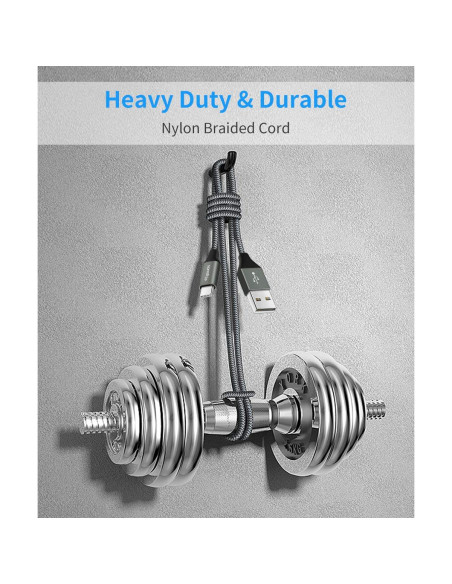 Cable USB A a USB C etguuds 5-Pack 0.91-3.05m Carga Rápida Cable USB A a USB C etguuds 5-Pack 0.91-3.05m Carga Rápida