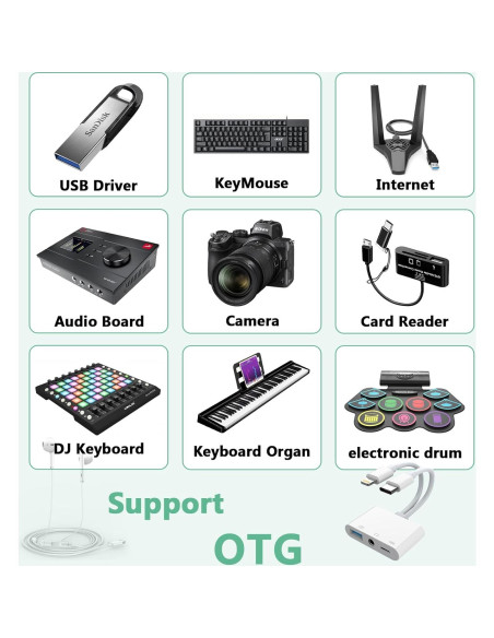 Adaptador de Auriculares USB-C y Lightning con Carga - 3.5mm