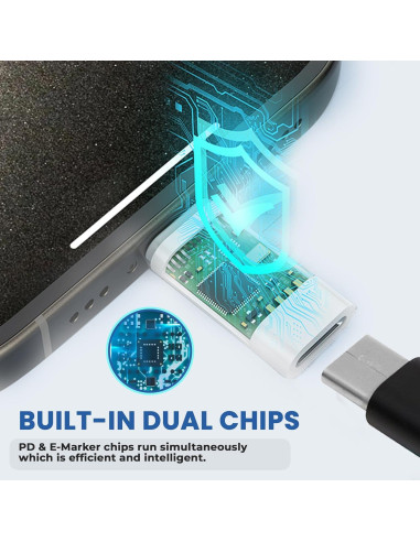 Adaptador USB C a Lightning Puur House 27W Carga Rápida