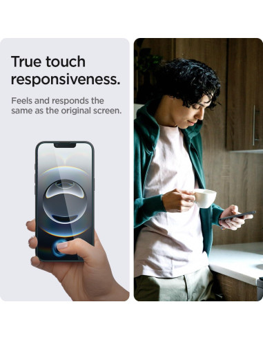 Protector de Pantalla Vidrio Templado Spigen iPhone 16e/14/13 Pro - 2 Paquete