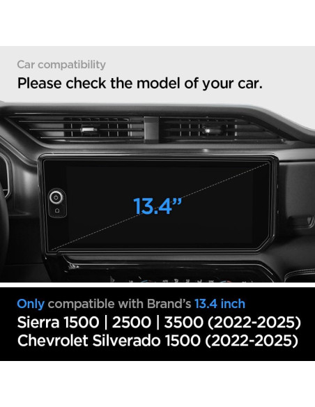 Protector de Pantalla Vidrio Templado Spigen 13.4" GMC Sierra/Chevrolet Silverado