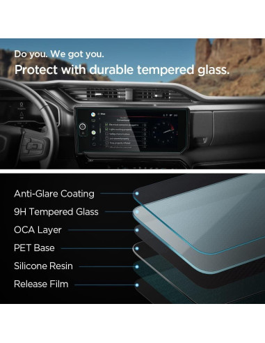 Protector de Pantalla Vidrio Templado Spigen 13.4" GMC Sierra/Chevrolet Silverado
