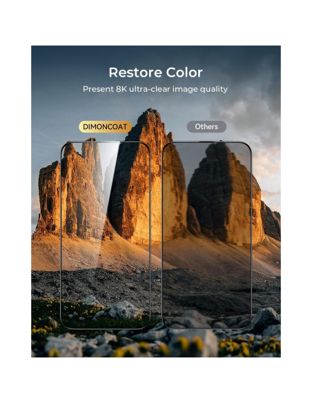 Protector de Pantalla DIMONCOAT 4-Pack para iPhone 15 Pro 6.1" HD Protector de Pantalla DIMONCOAT 4-Pack para iPhone 15 Pro 6.1" HD