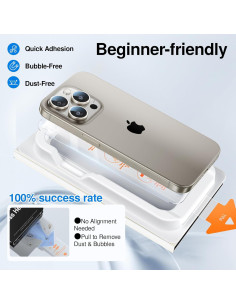 Protector de Pantalla Vidrio Templado SmartDevil para iPhone 15 2