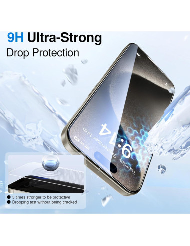 Protector de Pantalla Vidrio Templado SmartDevil para iPhone 15