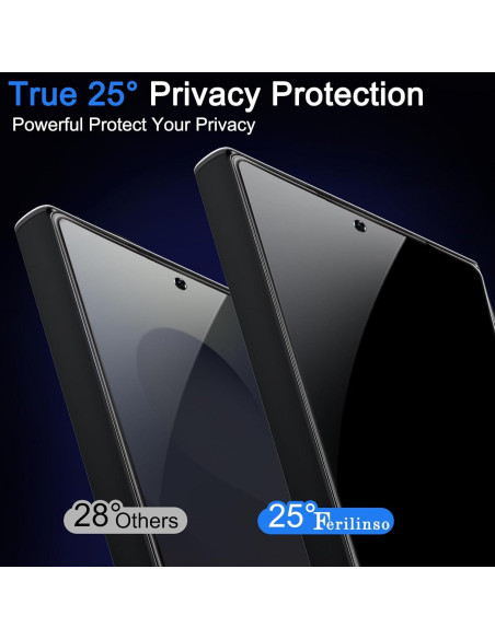 Protector de Pantalla Privado Ferilinso para Samsung S25 Ultra