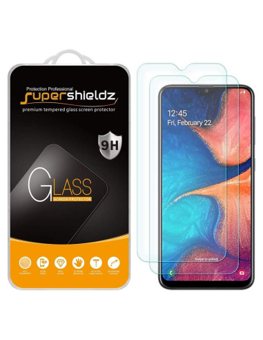 Protector de Pantalla Vidrio Templado Supershieldz para Samsung Galaxy A20 - 2 Unidades