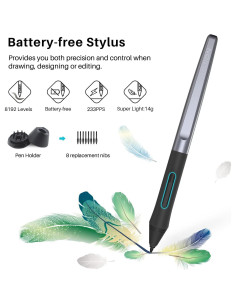 Tableta Gráfica Huion H1060P 25.4x15.88cm 8192 Niveles Presión 2