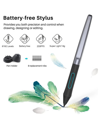 Tableta Gráfica Huion H1060P 25.4x15.88cm 8192 Niveles Presión