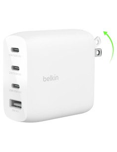 Cargador de Pared Belkin 112W GaN 4 Puertos USB-C y USB-A
