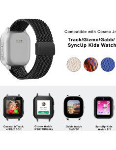 Banda de reloj trenzada Folavii 20mm para Cosmo JrTrack y Gizmo 2