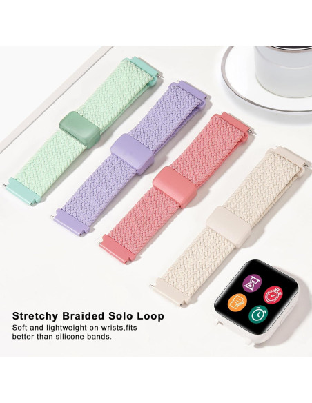 Banda de reloj trenzada Folavii 20mm para Cosmo JrTrack y Gizmo