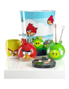 Jabonera Angry Birds Explosión de Resina Negra 15x10 cm 2