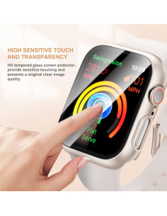 Funda con Protector de Pantalla Haojavo para Apple Watch 41mm 2