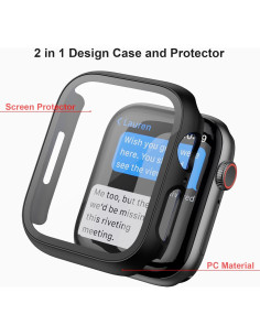 Funda con Protector de Pantalla Haojavo para Apple Watch 41mm 2