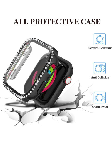 Funda Bling Haojavo para Apple Watch 44mm SE Series 6 5 4