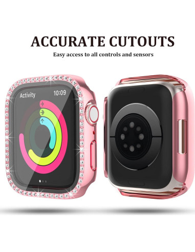 Funda Bling Haojavo para Apple Watch 44mm SE Series 6 5 4