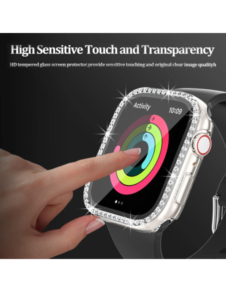 Funda Bling Haojavo para Apple Watch 44mm SE Series 6 5 4
