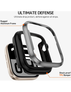 Funda Bumper NINKI para Apple Watch Serie 10 46MM Aluminio TPU 2