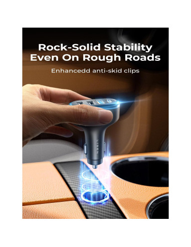 Cargador de Coche USB C LISEN 60W 4 Puertos Carga Rápida