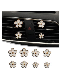 Clips de Ventilación de Aire para Auto Couslcd 8 Piezas Blanco
