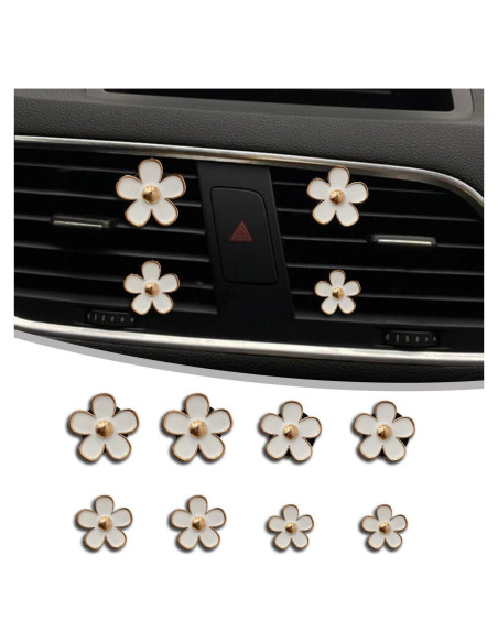 Clips de Ventilación de Aire para Auto Couslcd 8 Piezas Blanco