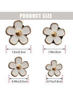 Clips de Ventilación de Aire para Auto Couslcd 8 Piezas Blanco 2