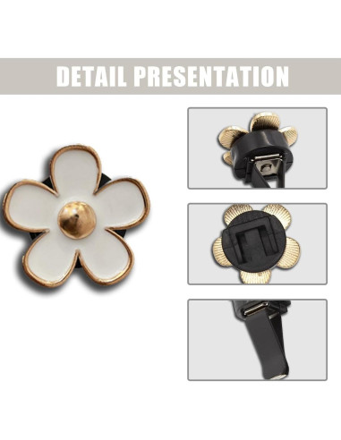 Clips de Ventilación de Aire para Auto Couslcd 8 Piezas Blanco