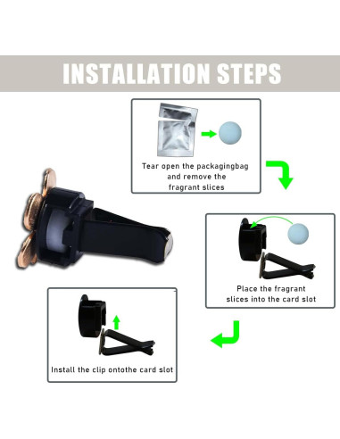 Clips de Ventilación de Aire para Auto Couslcd 8 Piezas Blanco