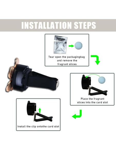 Clips de Ventilación de Aire para Auto Couslcd 8 Piezas Blanco