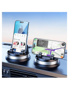 Soporte para Teléfono Móvil DICMKY Plateado 360 Antideslizante