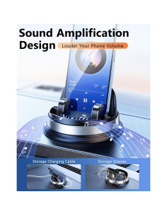 Soporte para Teléfono Móvil DICMKY Plateado 360 Antideslizante 2