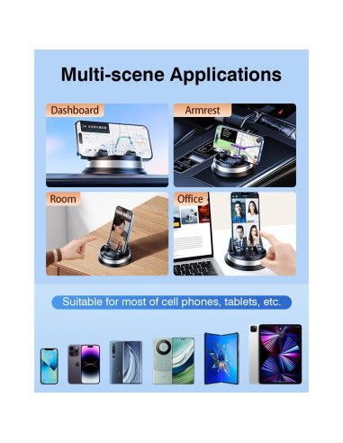 Soporte para Teléfono Móvil DICMKY Plateado 360 Antideslizante