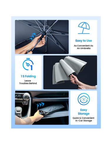 Sombrilla para Parabrisas REEVAA M-145 Mediana 145x81cm SUV